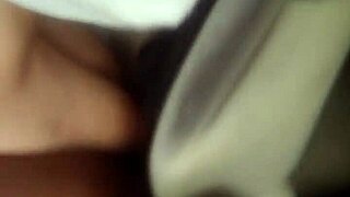 Street prostitute's car pussy fuck with ripped clothes striptease