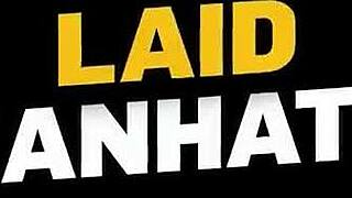 Cleaning lady with big tits jerks me off instead of work