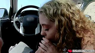 allie addison blows stepbro's cock during wild car joyride 🚗🍆💨