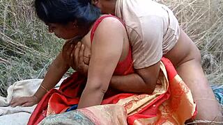 Bangladeshi babe hardcore cowgirl fuck in grass field