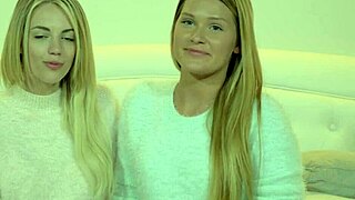 Abby Cross And Blake Eden Scissor Wildly Then Lick Juicy Pussy Mix