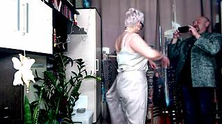 imagine testing this old secretary's juicy pussy elasticity on camera