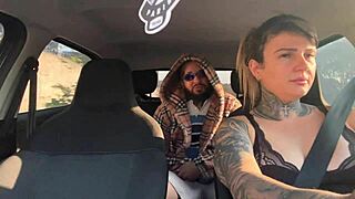 uber driver surrenders wet pussy to passenger in car