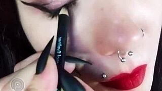 Hot Brunette Backstage Tease Drives Me Wild!