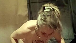 esclave f's intense uro dildo bondage session