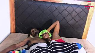 Naija couple's big cock fat ass squirting frenzy