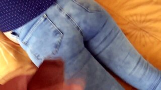 you cant fuck me but cum on my ass please