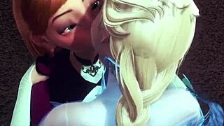 futa elsa fingers anna before hardcore frozen fuck