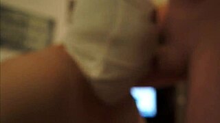 masked bbw amateur slurps cock hd homemade 😍💦