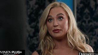 curvy blonde blake blossom enjoys deep connection with a large partner