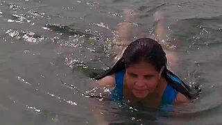 Curvy Latina Gordita Flaunts Huge Beach Ass