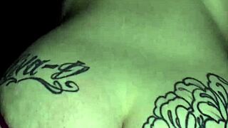 Neon flamingo outdoor public interracial amateur romp