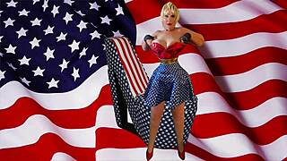 I'm sticking dildo deep and licking American mature pussy for wild Fourth of July orgasms