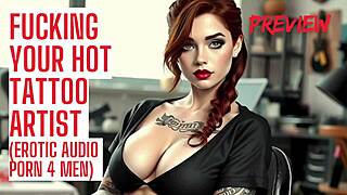 tattoo artist fucks your wet pussy with dirty talk and moans joi