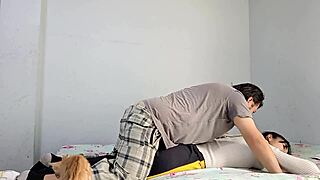 University Student Fucks Hard Despite Period in Deepthroat Pussy Session