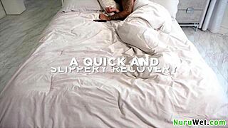 Lacey Jayne's Juicy Big Tits Nuru Massage!