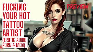 tattoo artist fucks your wet pussy with dirty talk and moans joi