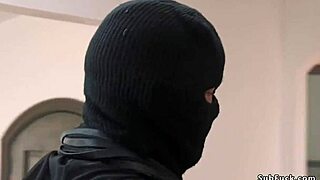 bdsm couple dives deep into intense robbery roleplay bondage