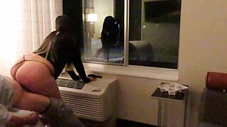 Slutty Latina Whore Deepthroats In See Through Dress At Hotel Public Handjob