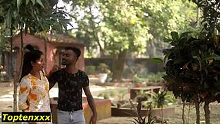 oh my indian boyfriend this first date sex feels so naughty n' romantic in the forest uhmm