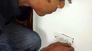 handyman drills huge black cock anal creampie surprise