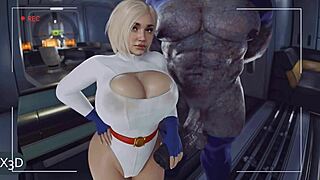 power girl milks darkseid's monster cock for creampie breeding