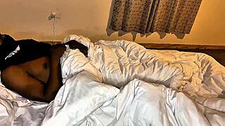 Wife cheats with lover and young guy in mmf creampie threesome caught on cam