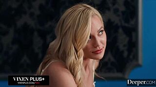 curvy blonde blake blossom enjoys deep connection with a large partner