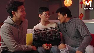 Chinese Orgy Features Bent Over Doggystyle And Group Muff Diving Licking