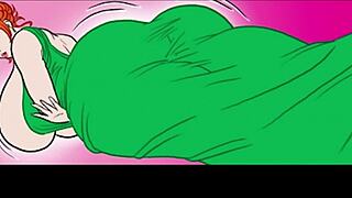 giantess expands massive breasts in animated comic compilation