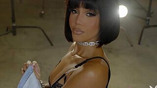 petite black teen precious milan strips hot lingerie