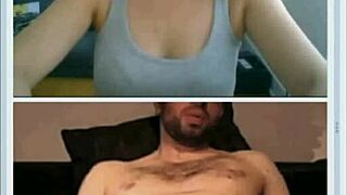 i'm helpin' this cute stranger jerk off on webcam