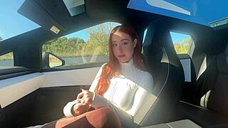 poppin best friends gf virginity creamy car ride rosie rider