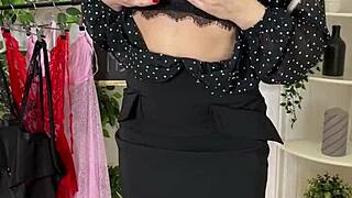 Hot Teacher Teases in Sexy Lingerie Heels Stockings Outfits