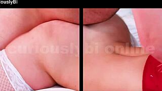 femdom goddess teases you into bi cock sucking with muscular group encouragement