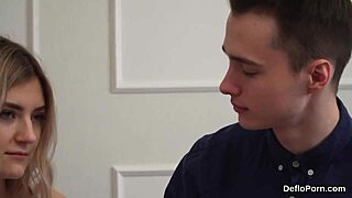 sweet teen virgin stretches snatch gets deflowered