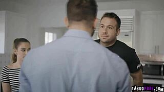 chad white shoves his swollen cock balls deep down her throat