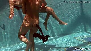 serbian and russian lesbos get wet underwater