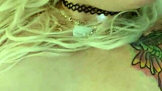 alina tattoos blonde squirts wildly hotel room