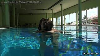serbian and russian lesbos get wet underwater