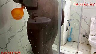 Watch stepmom's juicy ass shake in bath before I pound it raw