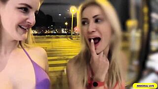 Britney Amber Submits to Mia Mae's Strapon Domination