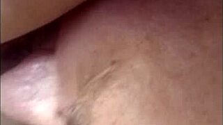 hey, watch this mature couple's upper view cunnilingus action
