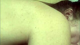 hey, watch this mature couple's upper view cunnilingus action