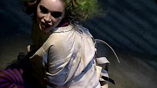 Catwoman Caged Threesome Swallows Cum Dripping Wet Orgasms!