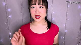 Step-sis dirty talk strokes cock close up for hot cum