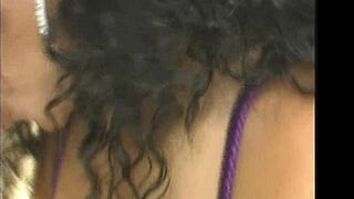 island trinidad hottie foxy roxy showers in steamy ebony blowjob