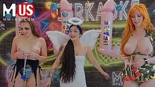 lauren phillips gia derza devour pussies in lesbian orgy game