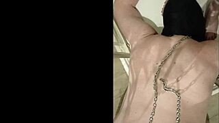 Euro femdom humiliates old slave with golden shower bdsm uro session