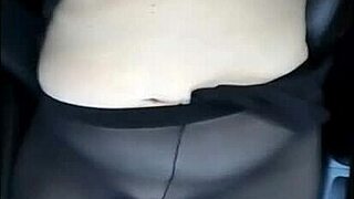 Steamy Public Tease Builds as Horny Stepmom Flashes Big Tits Oiled Ass in Moving Car